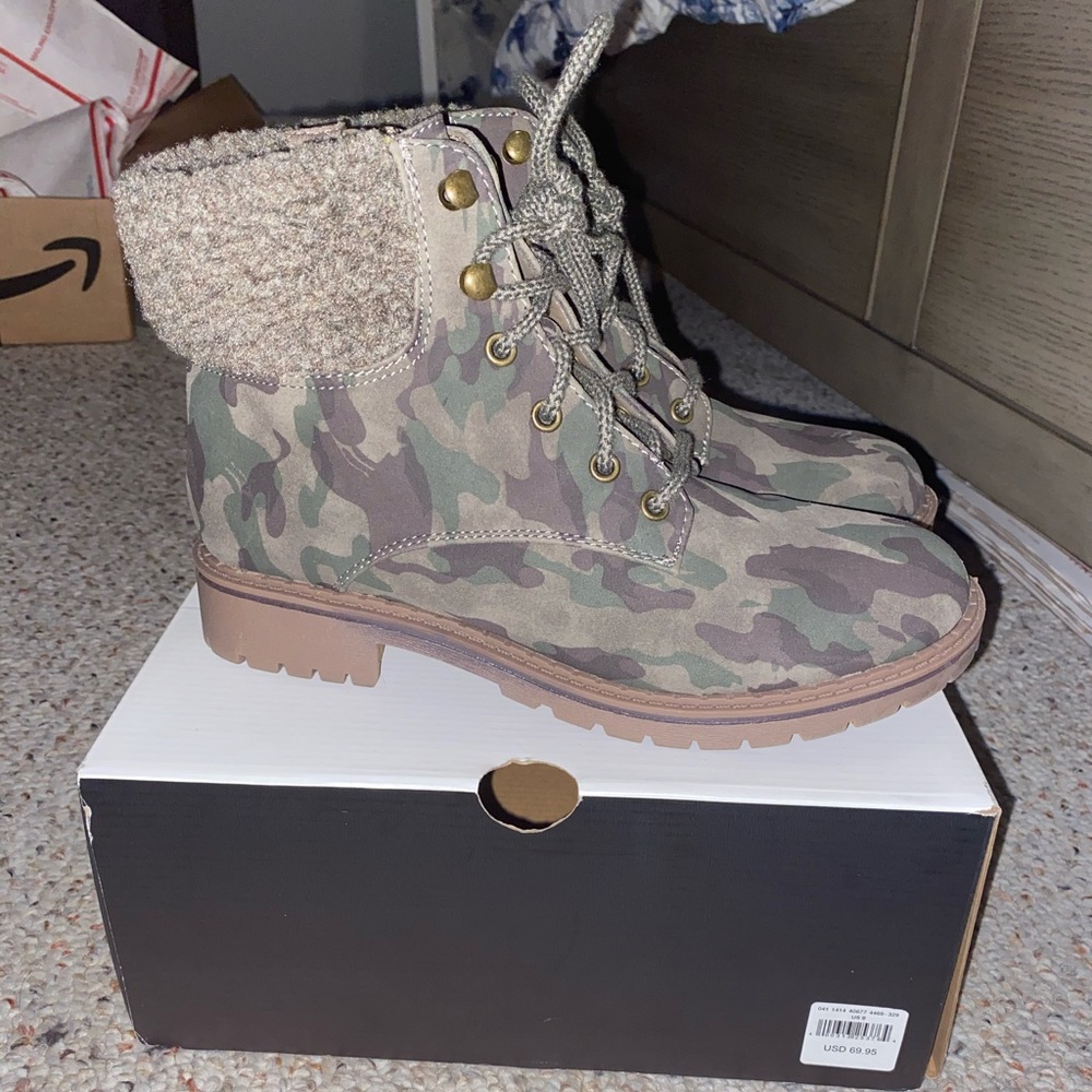 Camo booties